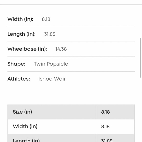 Real Ishod Priscilla Wilson White Tiger Skate Deck - NWT - Picture 2 of 5